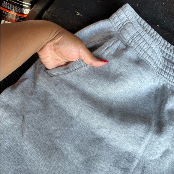 Nike Men's Athletic Shorts in Gray with Black Swoosh - Picture 3 of 6